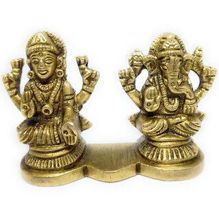 Ashtadhatu Ganesh Ji  With Lakshmi Ji Idol In Small Size For Money Success And Prosperity