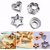SAMYAKA 12 Pieces Cookie Cutter in 4 Shapes