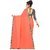Shopkio Women's Georgette Solid Printed Pink Colour Saree with Blouse Piece