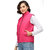 Kotty Pink Nylon Solid Women Puffer Jacket