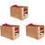 GR ArtCraft Non Woven Shirt Stacker/Shirt Organizer/Wardrobe Organizer/Cloth Organizer/Cloth Cover-3 piece (Beige)