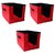 GR ArtCraft Non Woven Shirt Stacker/Shirt Organizer/Wardrobe Organizer/Cloth Organizer/Cloth Cover-3 piece (Red Black)