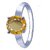 CEYLONMINE-Citrine Sunehla 4.8cts or 5.25ratti Panchdhatu Adjustable Ring for Women and Men