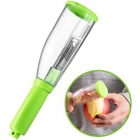 K kudos Vegetable Peeler with Container, Smart Stainless Steel Peeler with C4 Container Pack of 1