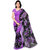 Shopkio Women's Pure Georgette Floral Printed Multi Colour Saree with Blouse Piece