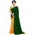 Shopkio Women's Pure Georgette Dot Printed Yellow Colour Saree with Blouse Piece