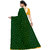 Shopkio Women's Pure Georgette Dot Printed Yellow Colour Saree with Blouse Piece