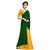 Shopkio Women's Pure Georgette Dot Printed Yellow Colour Saree with Blouse Piece