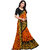 Shopkio Women's Pure Georgette Floral Printed Multicolored Colour Saree with Blouse Piece