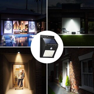 K Kudos Wireless Security Solar Light Motion Sensor Wall Light and Lighting for Wall Patio Garden Landscape Deck Shed