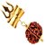 Raviour Lifestyle 5 Mukhi Rudraksha Shiv Shakti Damru Kavach Pendant for Men and Women