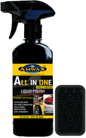 Amwax All In One Polish 250 Ml for Car and Bike (Spray)
