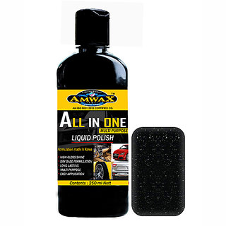 Amwax All In One Polish 250 Ml for Car and Bike (Cap)