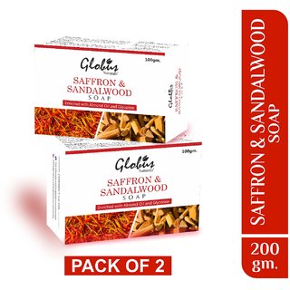 Globus Naturals Sandalwood Soap 100 gm, Set of 2