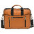 MATRICE laptop cum messenger bag with tan faux vegan leather(NE-S-0786-Tan)