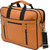 MATRICE laptop cum messenger bag with tan faux vegan leather(NE-S-0786-Tan)