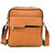 MATRICE messenger bag with tan faux vegan leather(NE-S-0791-Tan)