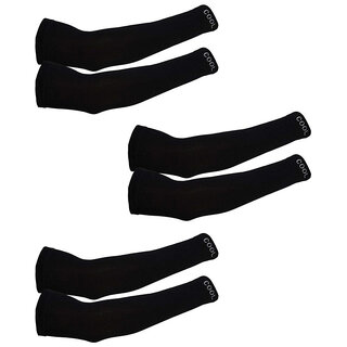 Men  Women Cotton Sports Arm Sleeves Multi-Purpose (Gym, Cricket, Football, Tennis, Basket Ball, Cycling) (Pack of 3)