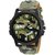 Relish Green Army Camouflage Dial Day and Date Wrist Watch for Boys and Mens (RE-GA943DD)