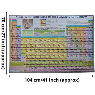 Buy Modern Periodic Table Of The Elements Laminated Wall Chart (Size ...