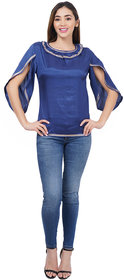 SanToon (Dark Blue) GeorGette Top