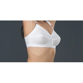White Colour Comfort Wear Bra