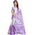 SVB Purple Cotton Printed Saree Without Blouse