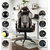 ASE Gold Series-14 PU Leather Gaming Chair  Ergonomic Chair With Metal Base (Black and Gray)