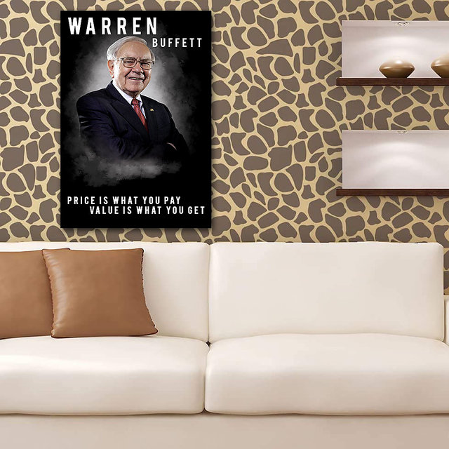 Buy Surmul Warren Buffett - Motivational Quotes Value Investing Poster ...