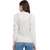 PEACH SMILE Casual Wear Full Sleeve self design V-Neck Cardigan For Women White