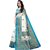 SVB Saree  Teal Colour Geometric Printed Saree