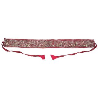 YES TEN MARRON Bead Work Belt