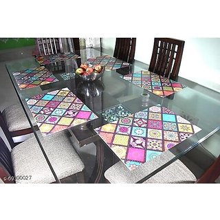 placemats set of 6 pcs/ table mat set of 6 pcs/ dining table placemat set of 6pcs/placemat set of 6 pcs(multicolour
