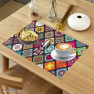placemats set of 6 pcs/ table mat set of 6 pcs/ dining table placemat set of 6pcs/placemat set of 6 pcs(multicolour