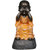 Tansha Quo Tatva Monk - Dont See Bad Decorative Showpiece  -  25 cm (Polyresin, Yellow)