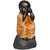 Tansha Quo Tatva Monk - Dont See Bad Decorative Showpiece  -  25 cm (Polyresin, Yellow)