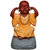 Tansha Quo Tatva Monk - Dont Hear Bad Decorative Showpiece  -  25.5 cm (Polyresin, Yellow)