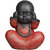 Tansha Quo Tatva Monk Red - Do Not Listen Bad Decorative Showpiece  -  42 cm (Polyresin, Red)