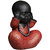Tansha Quo Tatva Monk Red - Do Not Listen Bad Decorative Showpiece  -  42 cm (Polyresin, Red)