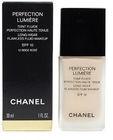 CHANNEL FOUNDATION PERFECTION LUMIERE LONG WEAR FLAWLESS FLUID MAKE UP SPF-10 - BEIGE ROSE - SHADE 12