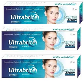 Ultrabrite Triple Action Skin Cream (Pack of 3 pcs )  25g each