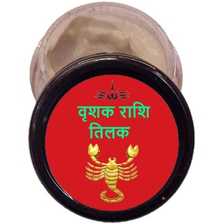 Chandan Tilak For Vrishak Rashi People