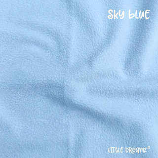 Little Dreamz Crib Mattress Protector Bed Protector, Small Size (Sky Blue Color)