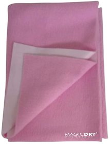 Magic Dry Crib Mattress Protector Bed Protector For Kids, Medium Size (Baby Pink Color)