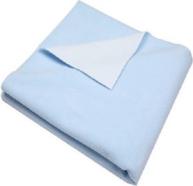 Magic Dry Crib Mattress Protector Bed Protector For Kids, Medium Size (Sky Blue Color)
