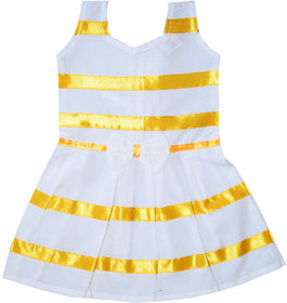 Flora Self Design Rayon Baby girls  Girls Frocks