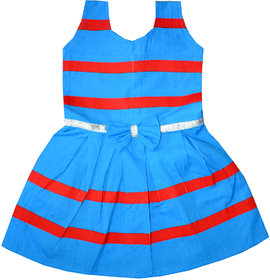 Flora Self Design Rayon Baby girls  Girls Frocks
