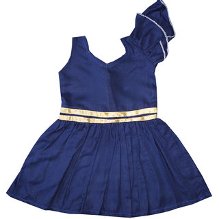 Flora Self Design Rayon Baby girls  Girls Frocks