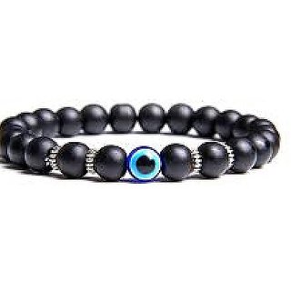 Evil Eye Nazariya with Black Crystals  Bracelet for Women & Girls (Black, blue)