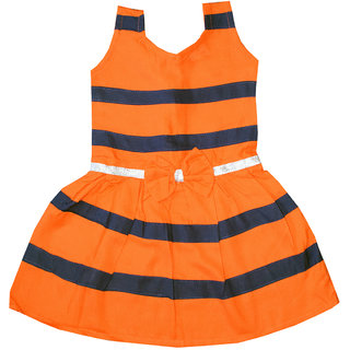 Flora Self Design Rayon Baby girls  Girls Frocks